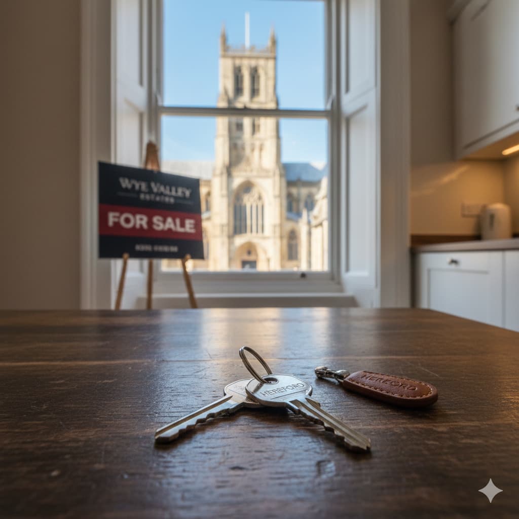 Professional house valuation for a property in Hereford 2025.